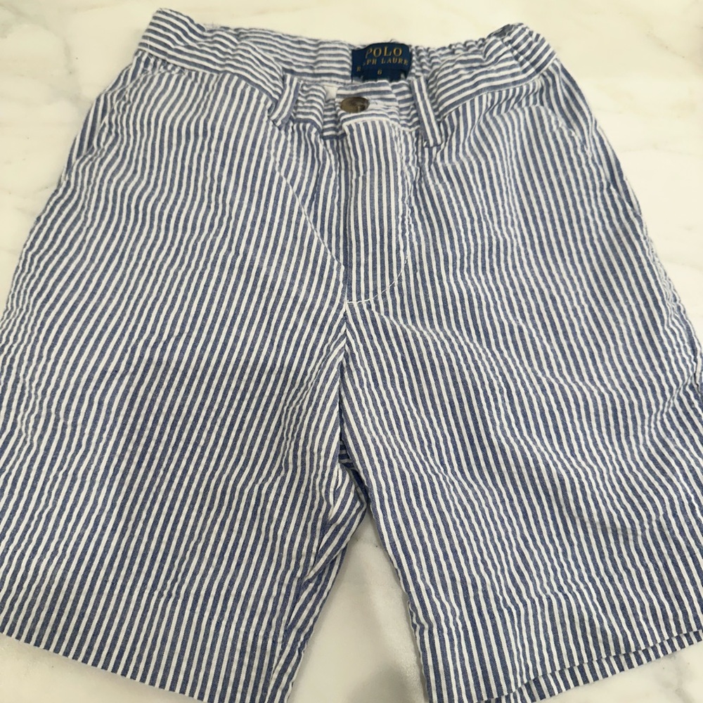 Boys Polo Seersucker Shorts